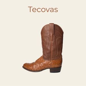 Tecovas Men’s Size The Wyatt 8 Genuine Ostrich Western Boots